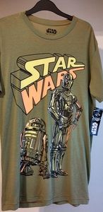 NWT Star Wars Tee Shirt Adult Medium 38-40 Green